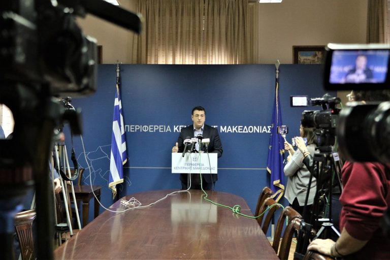 Μέτρα για την αντιμετώπιση της πανδημίας του κορονοϊού ανακοίνωσε ο Περιφερειάρχης Κεντρικής Μακεδονίας Απόστολος Τζιτζικώστας