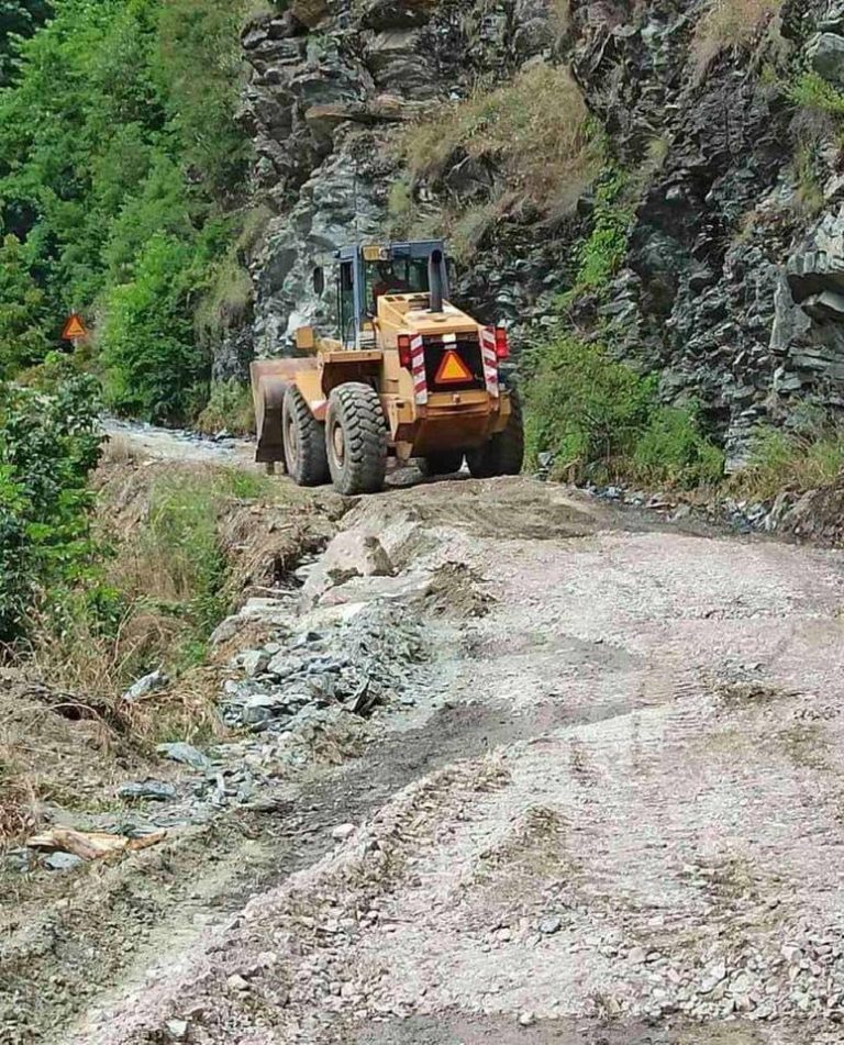 16η Επαρχιακή οδός Σκοτεινά -Φτέρη: Παρεμβάσεις  για την αποκατάσταση του δρόμου από κατολισθήσεις