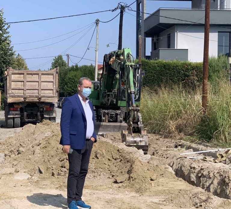 Κατερίνη: Σε εξέλιξη η κατασκευή του έργου αποχέτευσης ομβρίων στην περιοχή της οδού Βούλγαρη