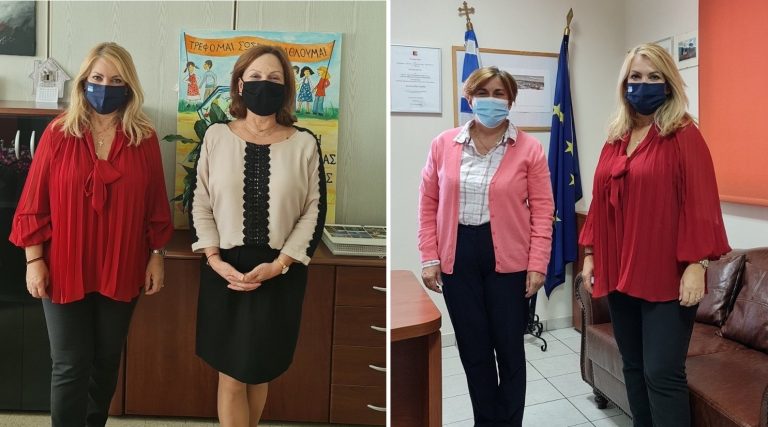 Άννα Μάνη - Παπαδημητρίου: Επίσκεψη στις Διευθύνσεις Εκπαίδευσης της Π.Ε. Πιερίας