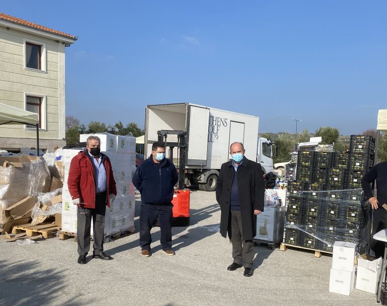 Διανομή τροφίμων στο Δημαρχείο Κονταριώτισσας του Δήμου Δίου – Ολύμπου για τους ωφελούμενους ΤΕΒΑ