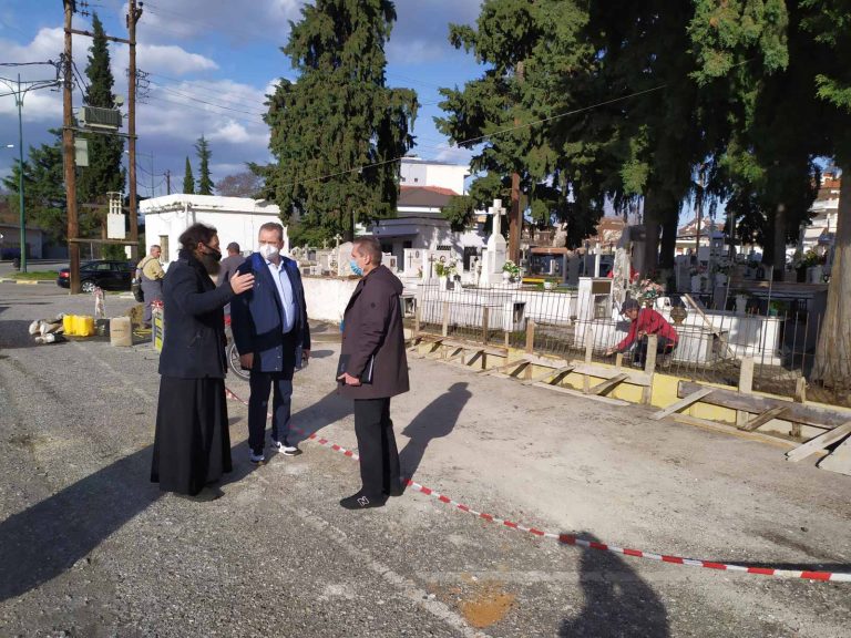 Ανάπλαση των υπαίθριων χώρων στο Α’ δημοτικό κοιμητήριο (Αγία Αικατερίνη)