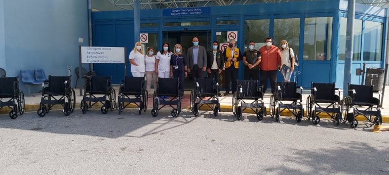 Λέσχη Lions Κατερίνης: 13 αμαξίδια μεταφοράς ασθενών στις υπηρεσίες του Νοσοκομείου Κατερίνης (video)