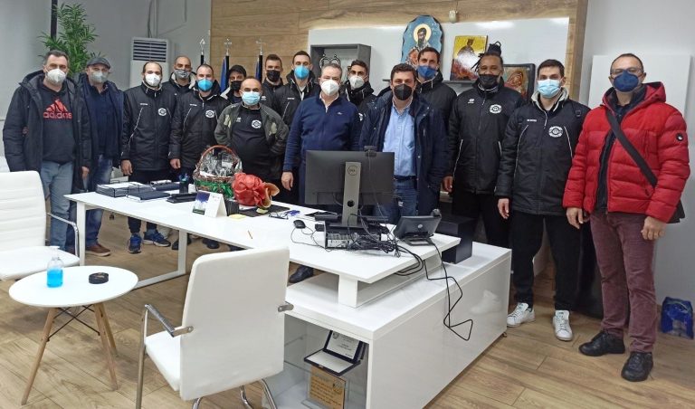 Συνάντηση του Δημάρχου Κατερίνης με την ομάδα βόλεϊ ανδρών του Πιερικού Αρχελάου