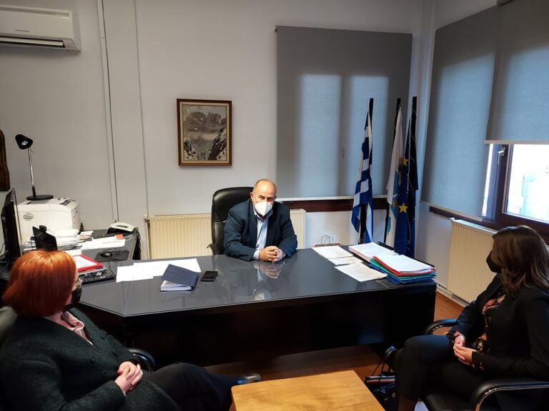 Συνάντηση με τον δήμαρχο Δίου Ολύμπου Βαγγέλη Γερολιόλιο είχε η Κατερίνα Νοτοπούλου