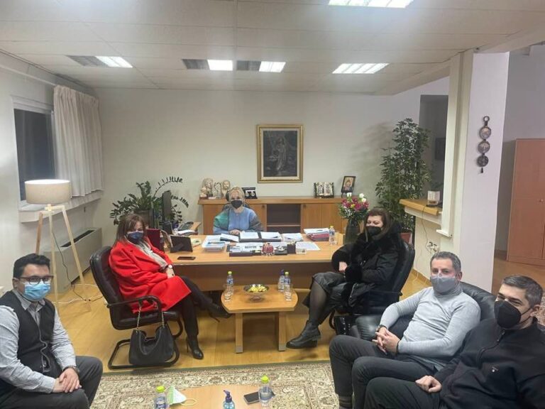 Επίσκεψη του νεοεκλεγέντος Διοικητικού Συμβουλίου του Δικηγορικού Συλλόγου Κατερίνης στην Αντιπεριφερειάρχη Πιερίας