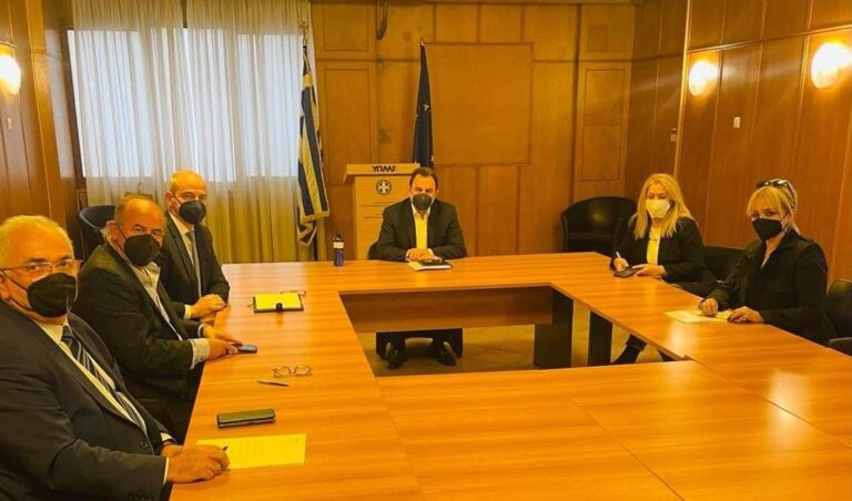 Ζητήματα άρδευσης αγροτικών εκτάσεων της ΔΕ Δίου στη συνάντηση του Υπ. Αγροτικής Ανάπτυξης  με τον Δήμαρχο Β. Γερολιόλιο, την Αντιπεριφερειάρχη Σ. Μαυρίδου και τους βουλευτές Πιερίας Φ. Μπαραλιάκο, Α. Μάνη και Σ. Χιονίδη