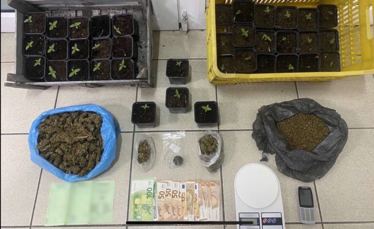 Πιερία Συνελήφθη  63χρονος με 37 φυτά και δύο σακούλες κάνναβης στο σπίτι του