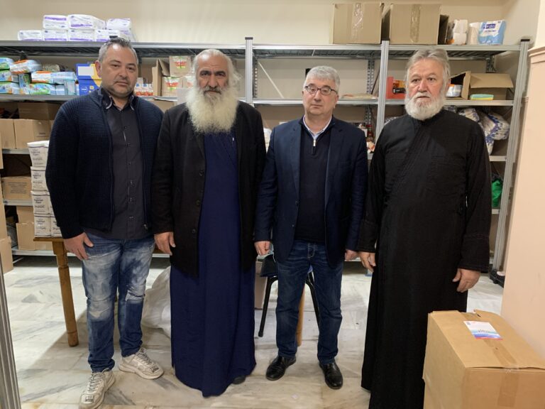 Δωρεά τροφίμων του Οικονομικού Επιμελητηρίου Ελλάδας στην Ιερά Μητρόπολη Κίτρους , Κατερίνης και Πλαταμώνος