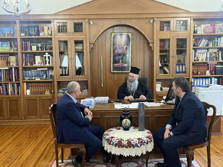 <strong>Συνάντηση του Μητροπολίτη Κίτρους με τον Πρέσβη της Γεωργίας στο Μητροπολιτικό Μέγαρο Κατερίνης</strong>