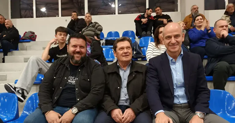 Στο ΔΑΚ Αιγινίου ο Βουλευτής Φώντας Μπαραλιάκος ως γνήσιος λάτρης του μπάσκετ!