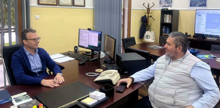 Συνάντηση του υπ. Προέδρου του Επιμελητηρίου κ. Κώστα Πίτσια με τον Διευθυντή Δασών Πιερίας κ. Πέτρο Παπαπέτρου