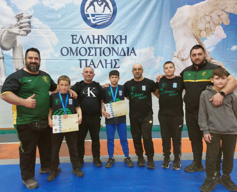 Πρωταθλητής Ελλάδας στην πάλη ο Νίκος Ζινίσα του Αρχέλαου Κατερίνης