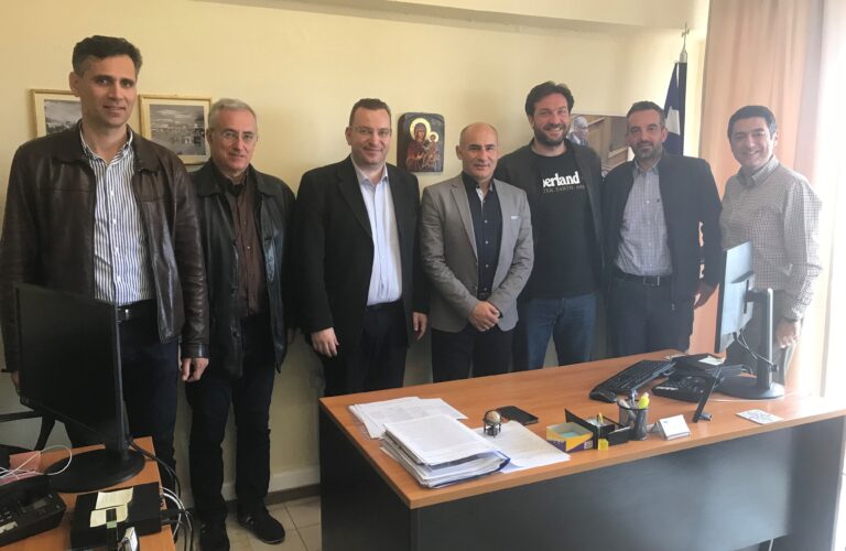 Επίσκεψη των Δ.Σ. του ΤΕΕ και των Διπλ. Μηχ/κών Πιερίας, στον Βουλευτή κ. Δελβερούδη Κομνηνό