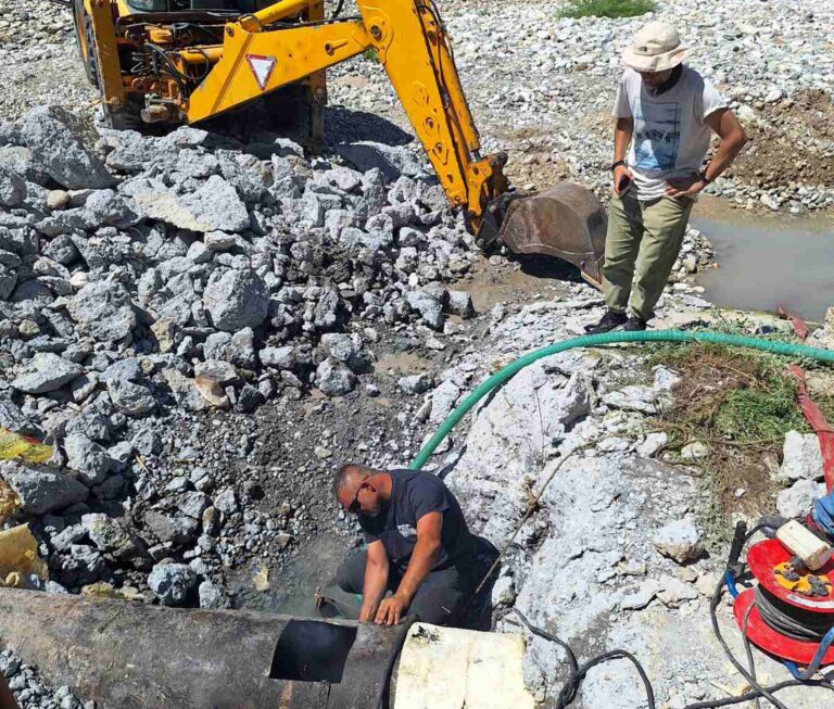 Αποκαταστάθηκε η βλάβη στον δίδυμο αγωγό υδροδότησης της Κατερίνης