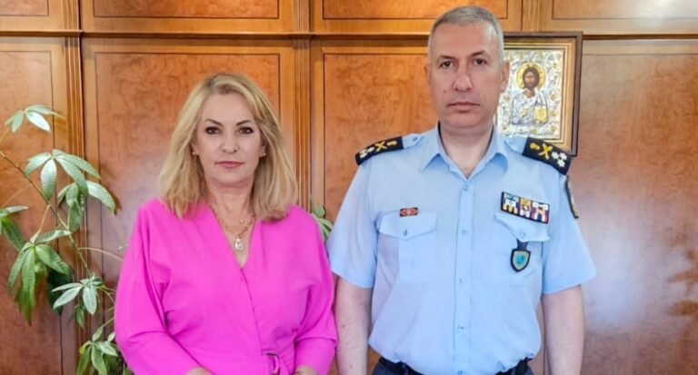 Συνάντηση της Άννας Μάνη – Παπαδημητρίου με τον Αρχηγό της ΕΛ.ΑΣ. για την ενίσχυση της αστυνόμευσης στην Πιερία