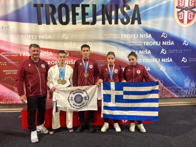 4 Μετάλλια για τον Α.Σ. SAKURA Κατερίνης στο Διεθνές Τουρνουά Τζούντο «TROFEJ NISA 2026»
